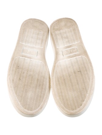 Kenzo Canvas Embroidered Accent Loafers