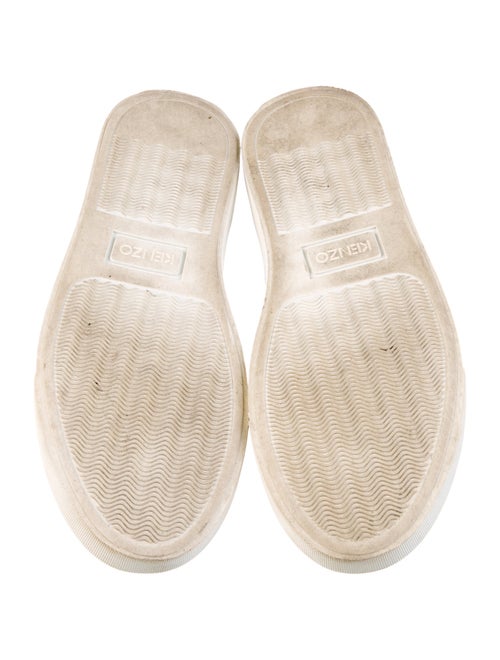 Kenzo Canvas Embroidered Accent Loafers