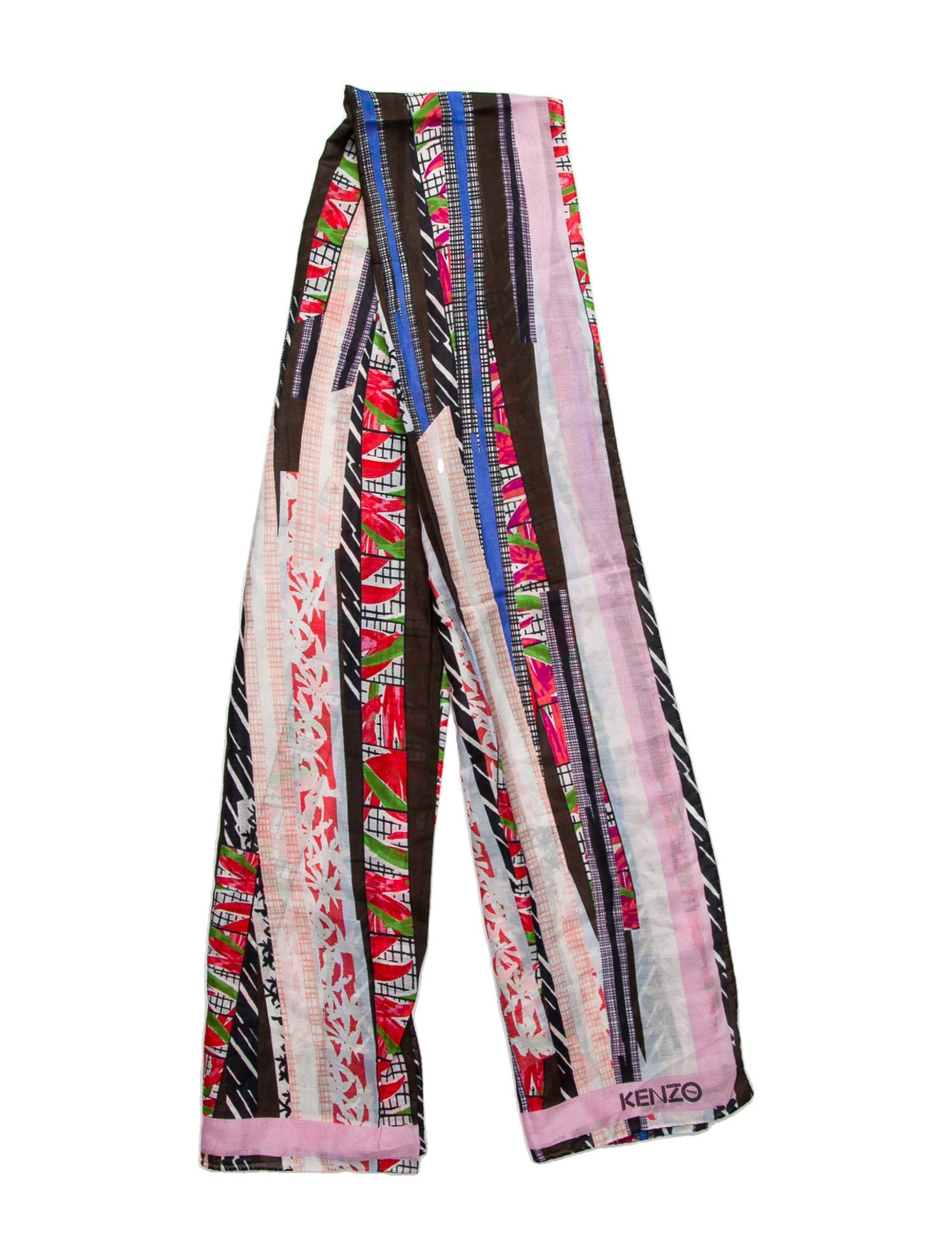 Kenzo Silk Printed Scarf