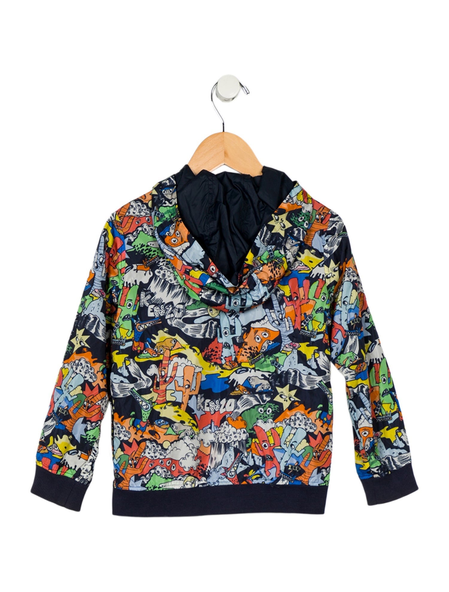 Kenzo Toddler boy's multicolor hooded jacket