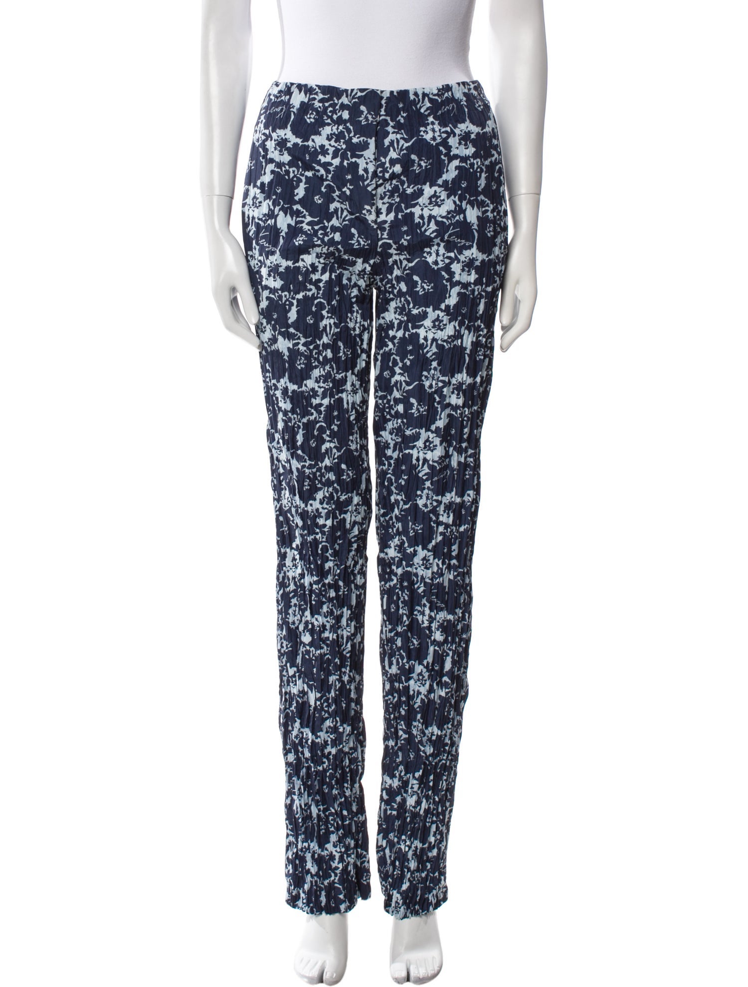 Kenzo Floral Print Straight Leg Pants