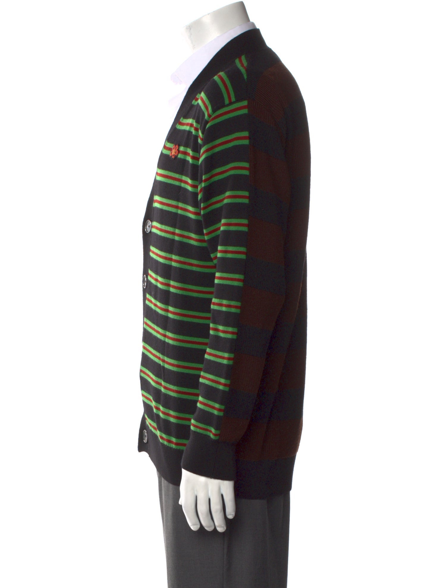 Kenzo Wool Striped Cardigan