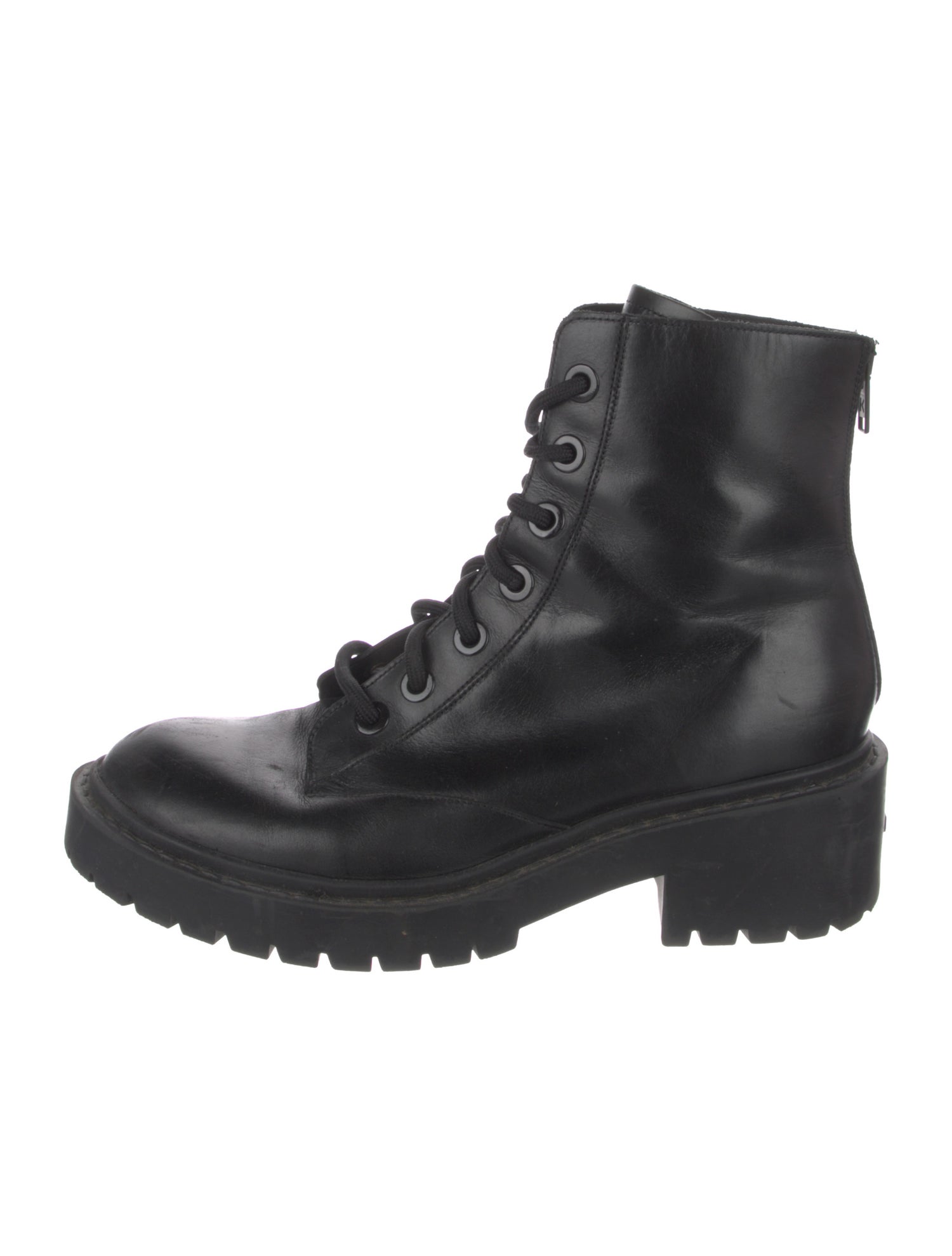 Kenzo Leather Combat Boots