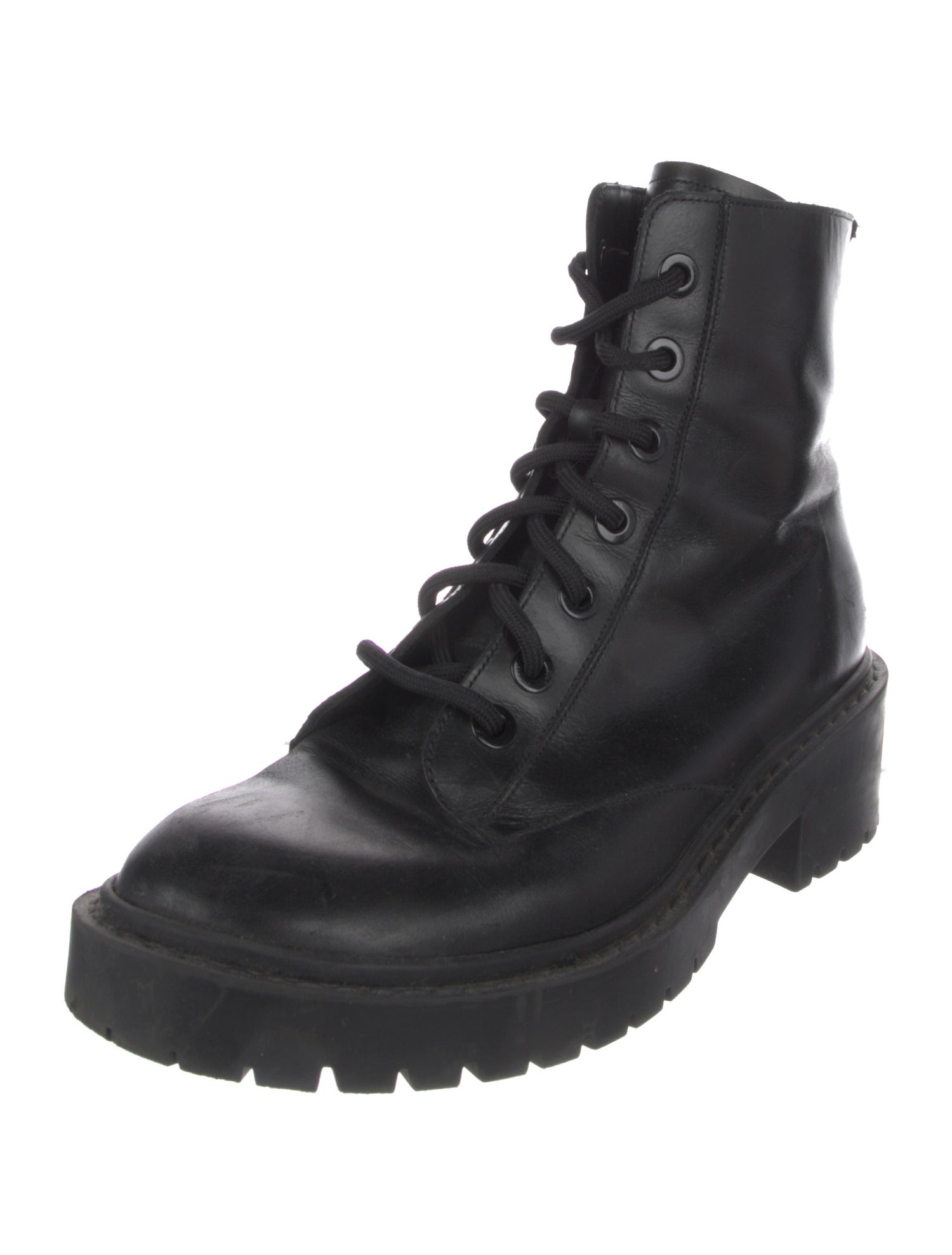 Kenzo Leather Combat Boots