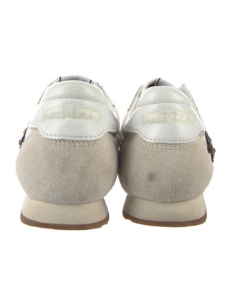Kenzo Nylon Embroidered Accent Sneakers
