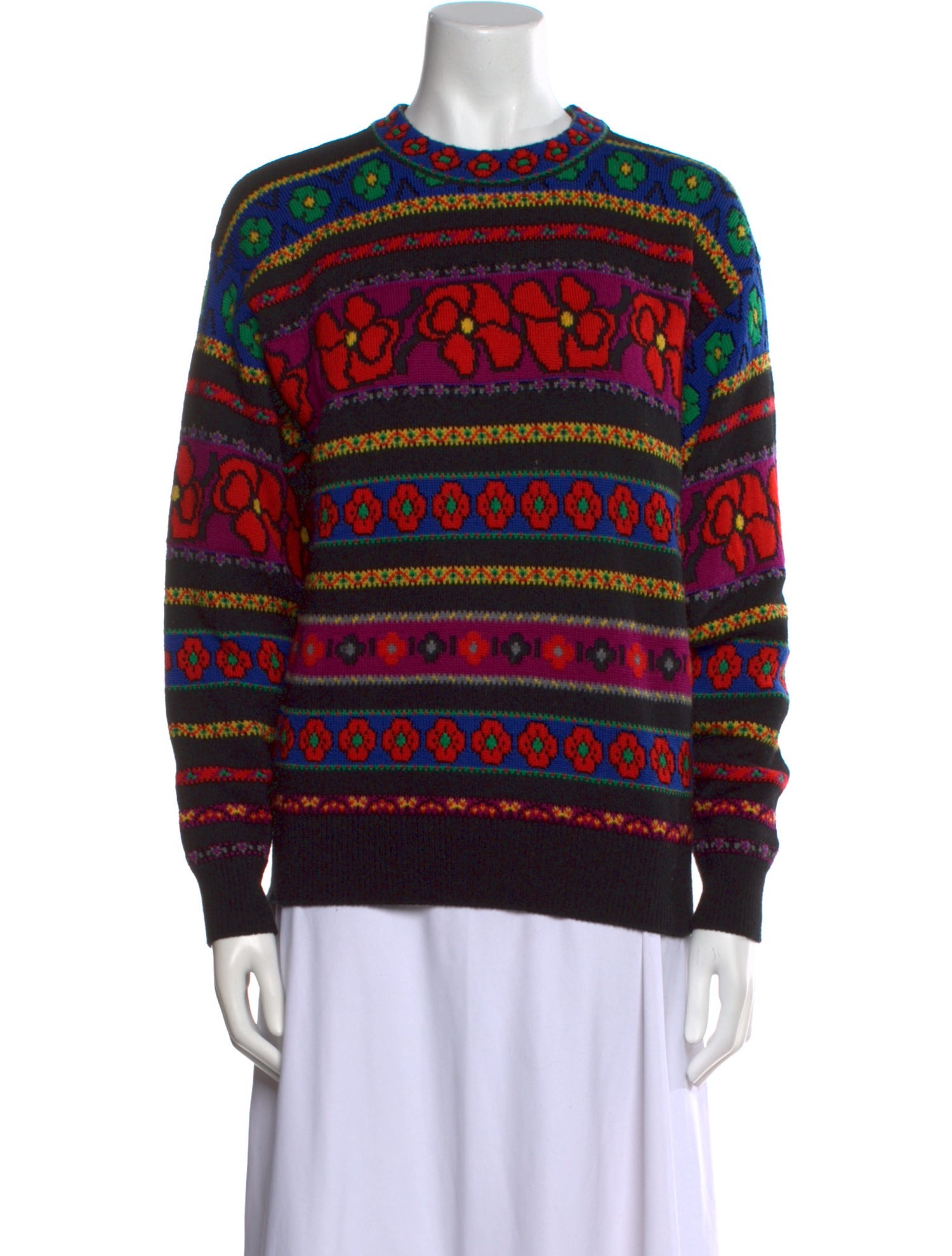 Kenzo Virgin Wool Printed Sweater