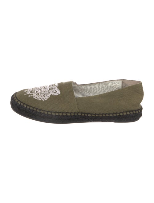 Kenzo Canvas Embroidered Accent Espadrilles