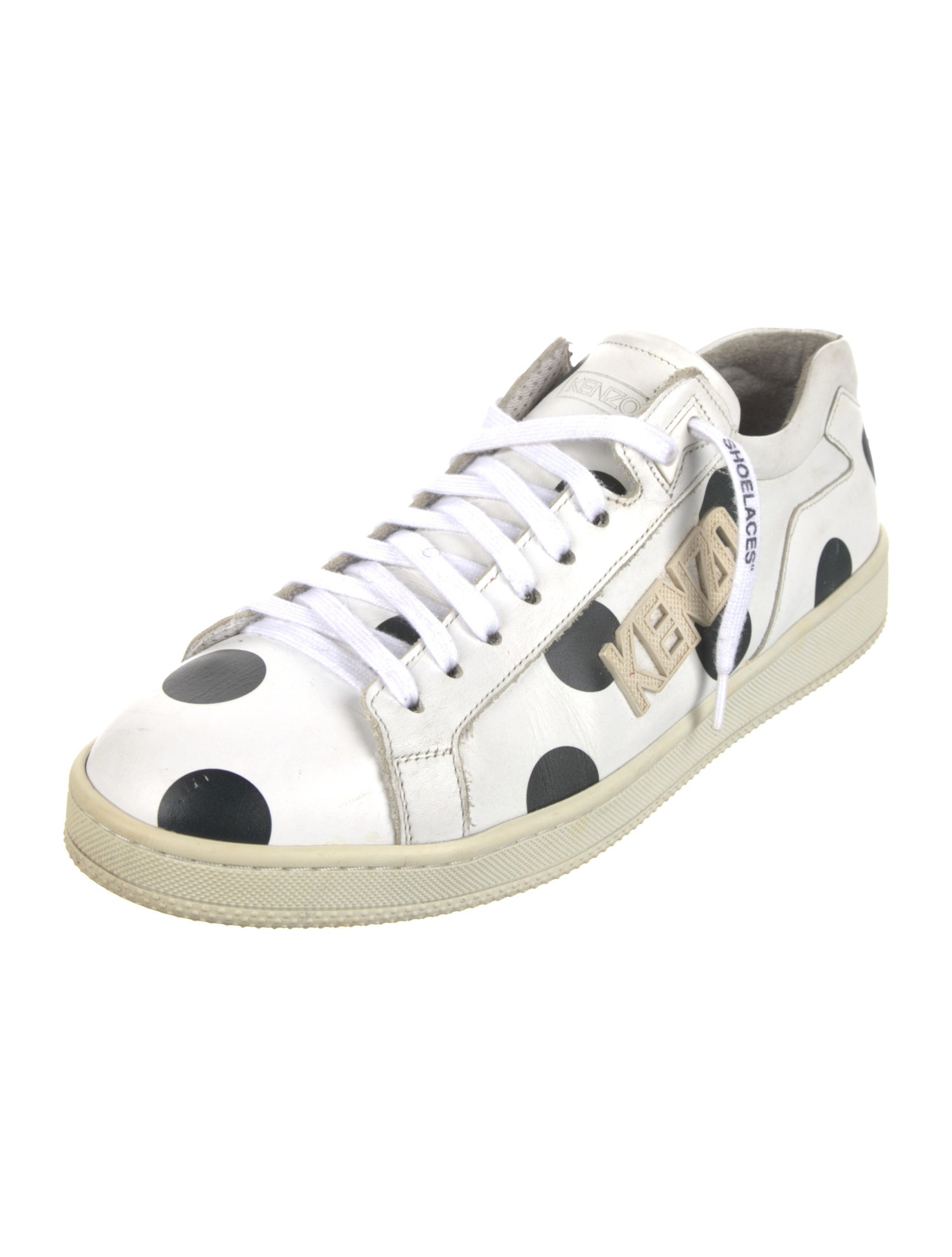 Kenzo Leather Printed Sneakers