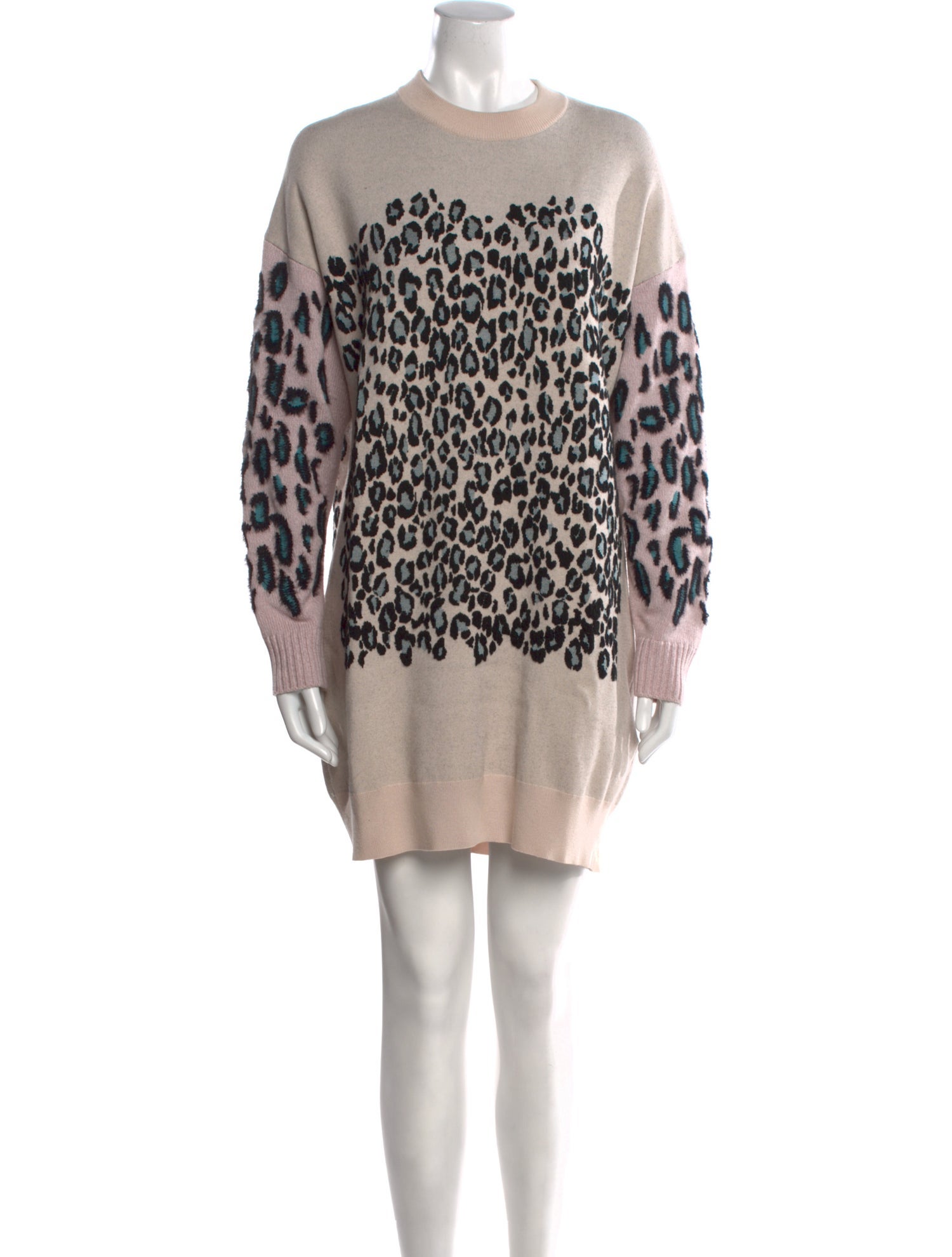 Kenzo Animal Print Mock Neck Sweater