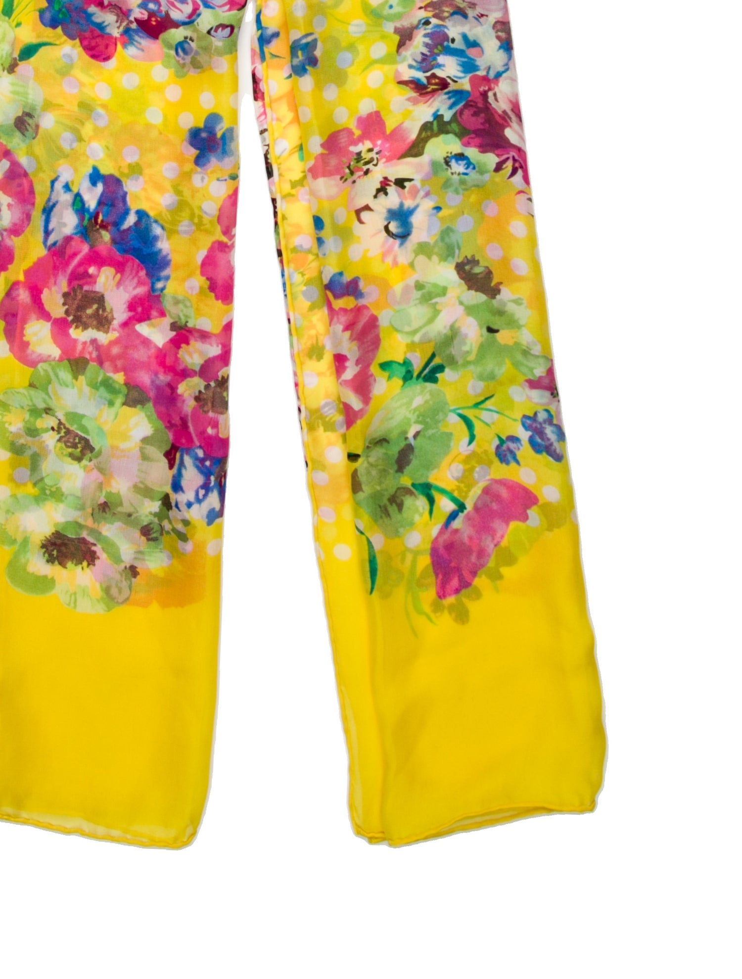 Kenzo Checkered Print Sequins Scarf