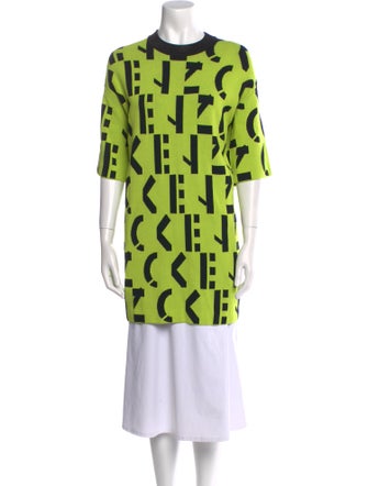 Kenzo Graphic Print Crew Neck Tunic