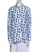 Kenzo Printed Long Sleeve Button-Up Top