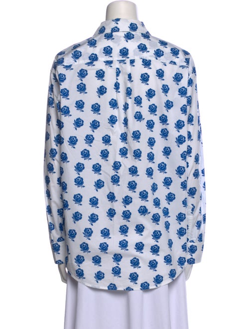 Kenzo Printed Long Sleeve Button-Up Top