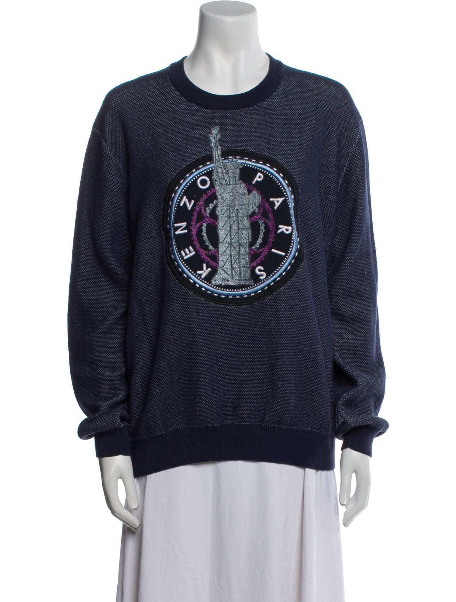 Kenzo Graphic Print Crew Neck Sweatshirt