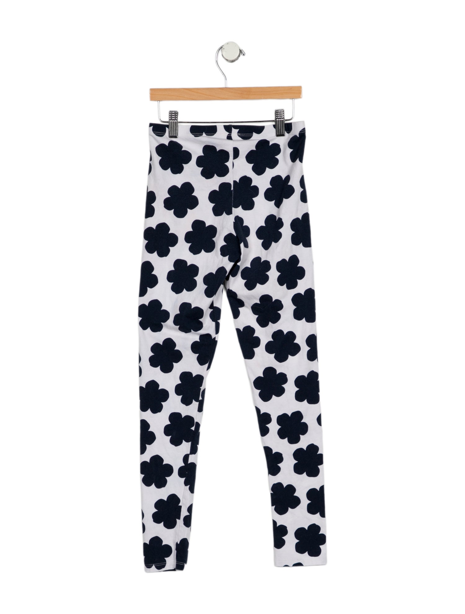 Kenzo kid girls' blue and white leggings
