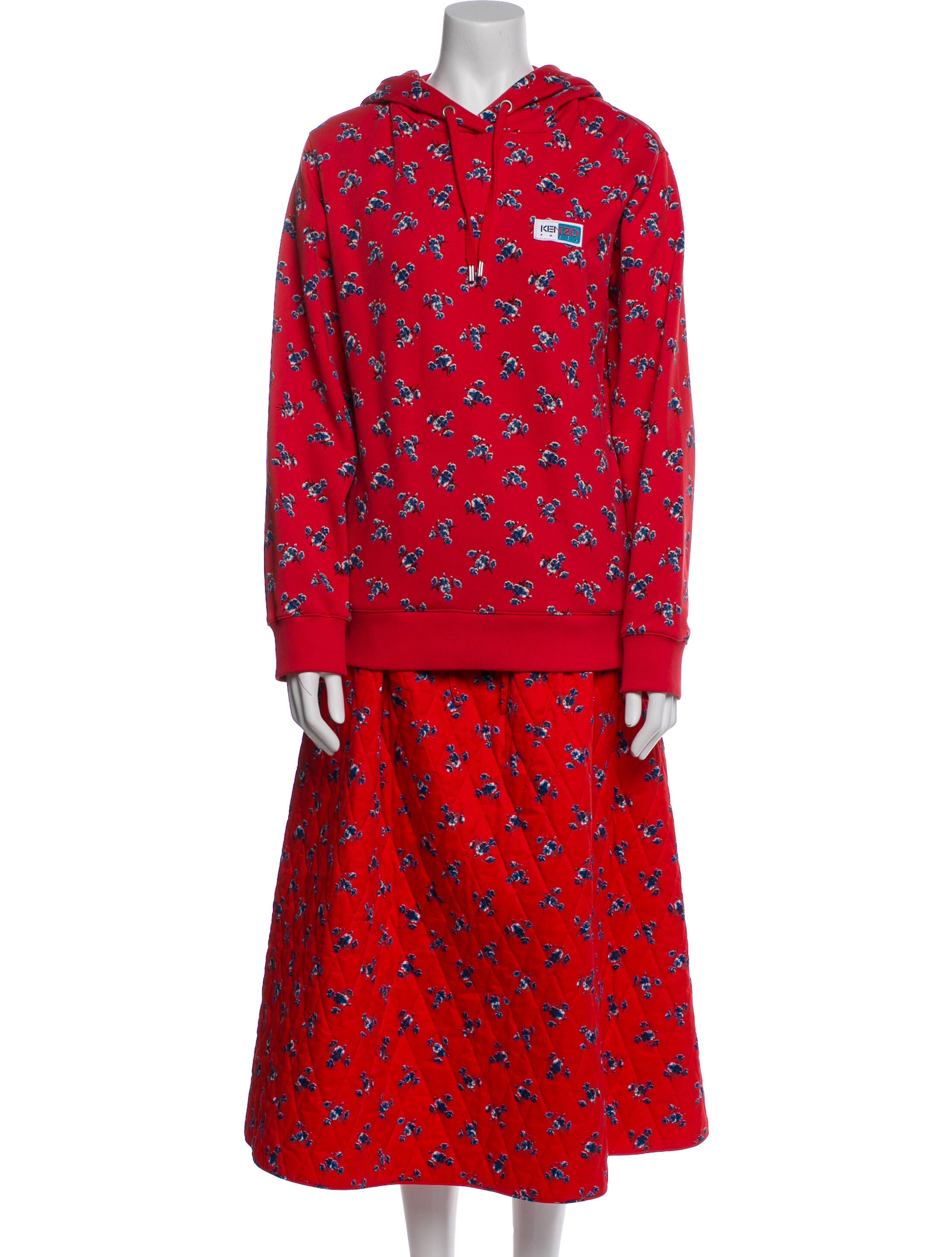 Kenzo Floral Print Skirt Set