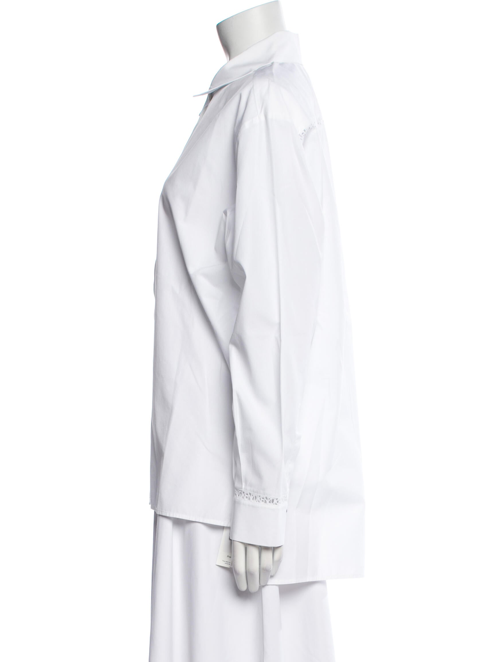 Kenzo Long Sleeve Button-Up Top