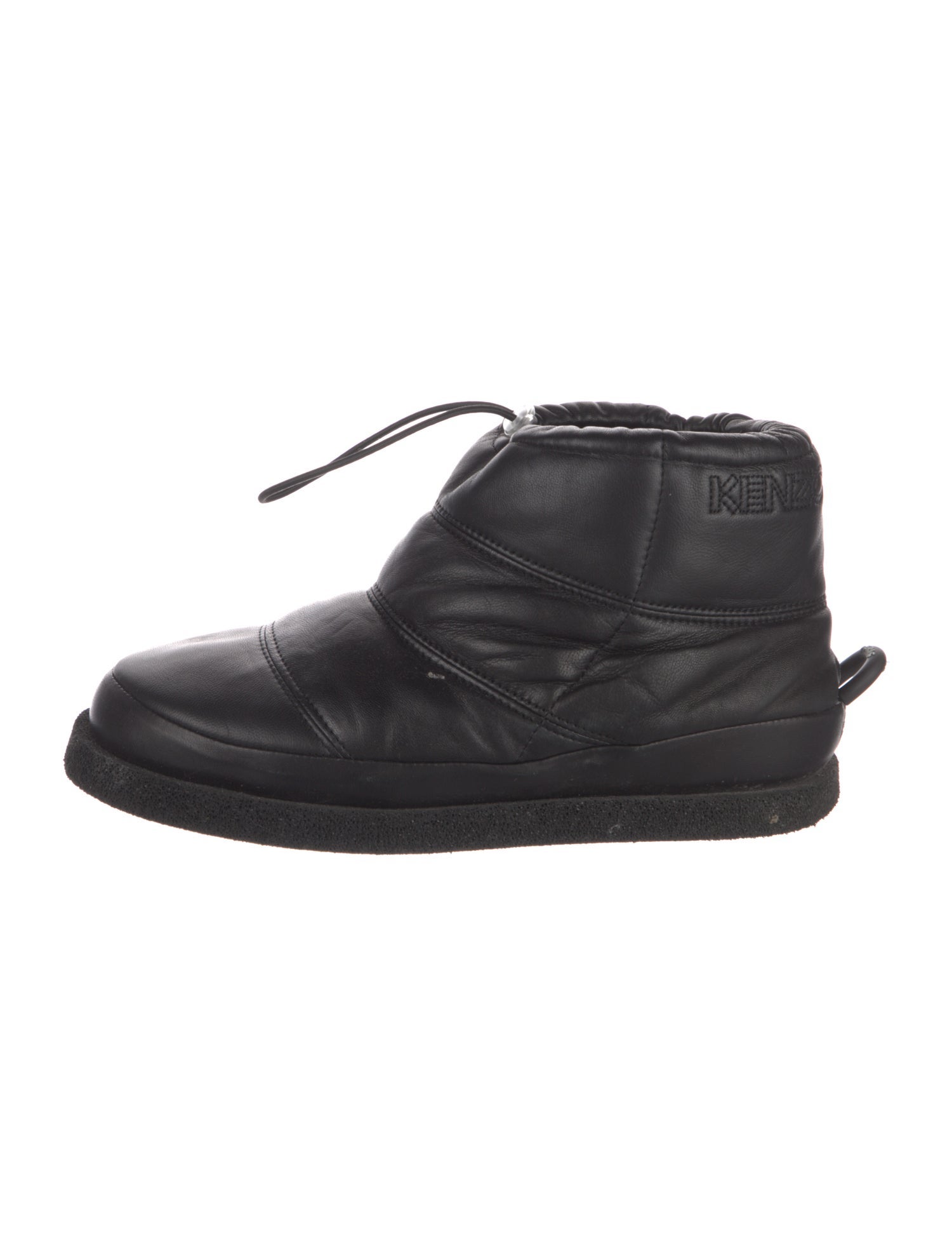 Kenzo Leather Lace-Up Boots