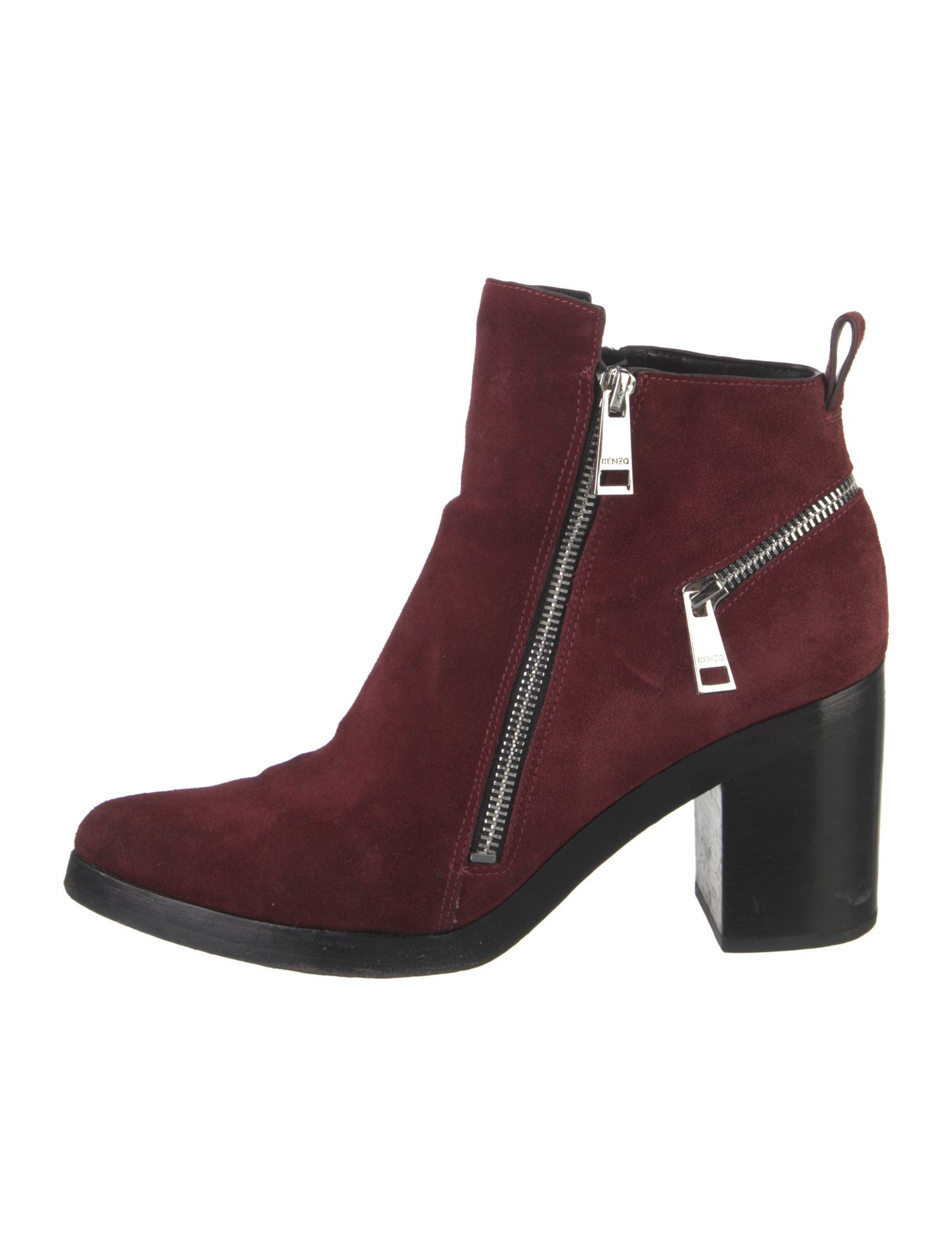 Kenzo Suede Moto Boots