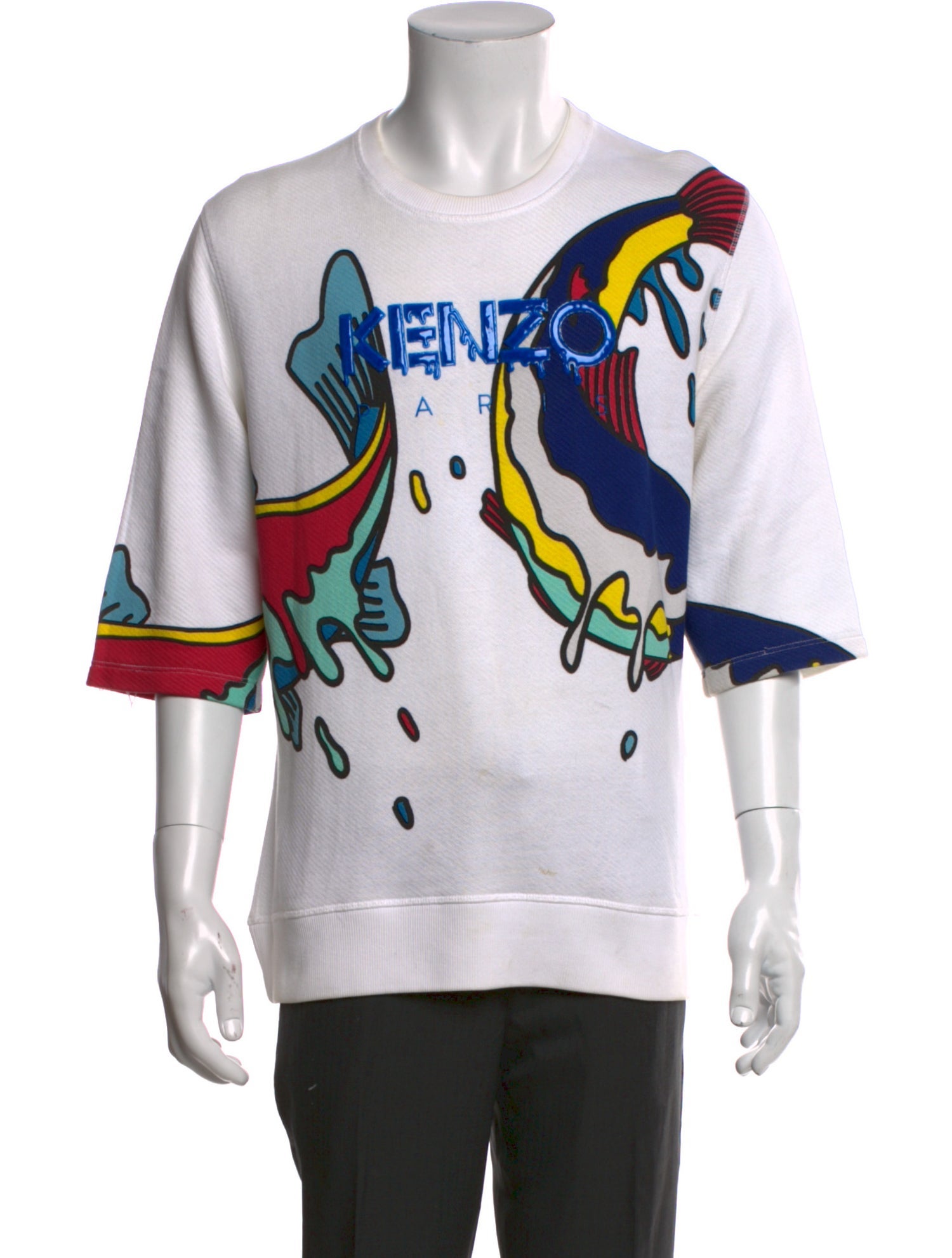 Kenzo Graphic Print Crew Neck T-Shirt
