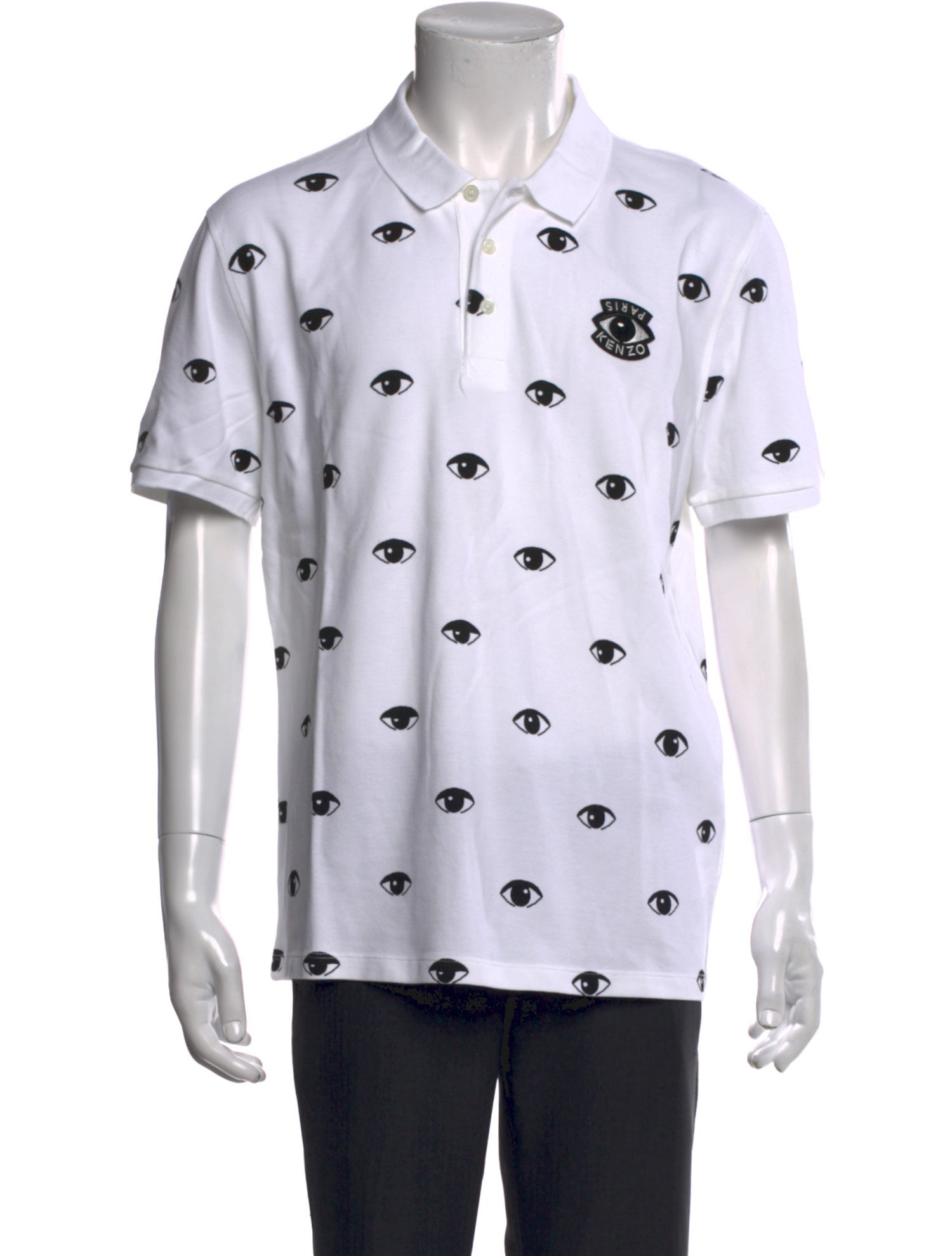 Kenzo Printed Collar Polo Shirt