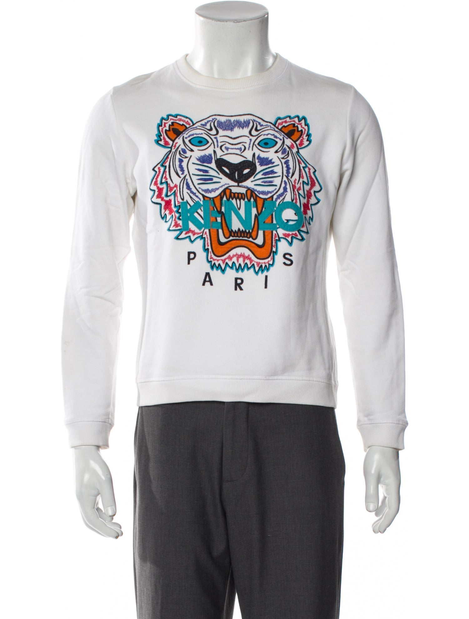 Kenzo Graphic Print Crew Neck Pullover