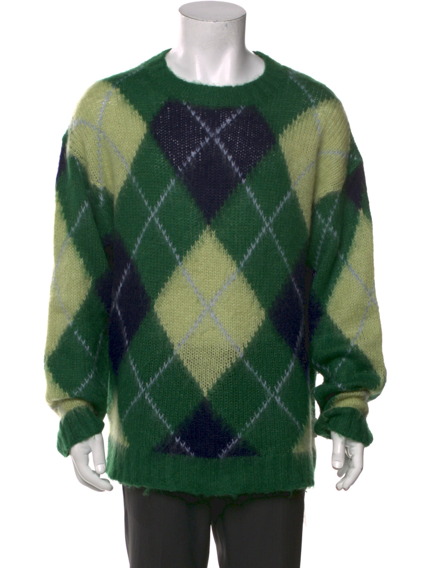 Kenzo Plaid Print Crew Neck Pullover