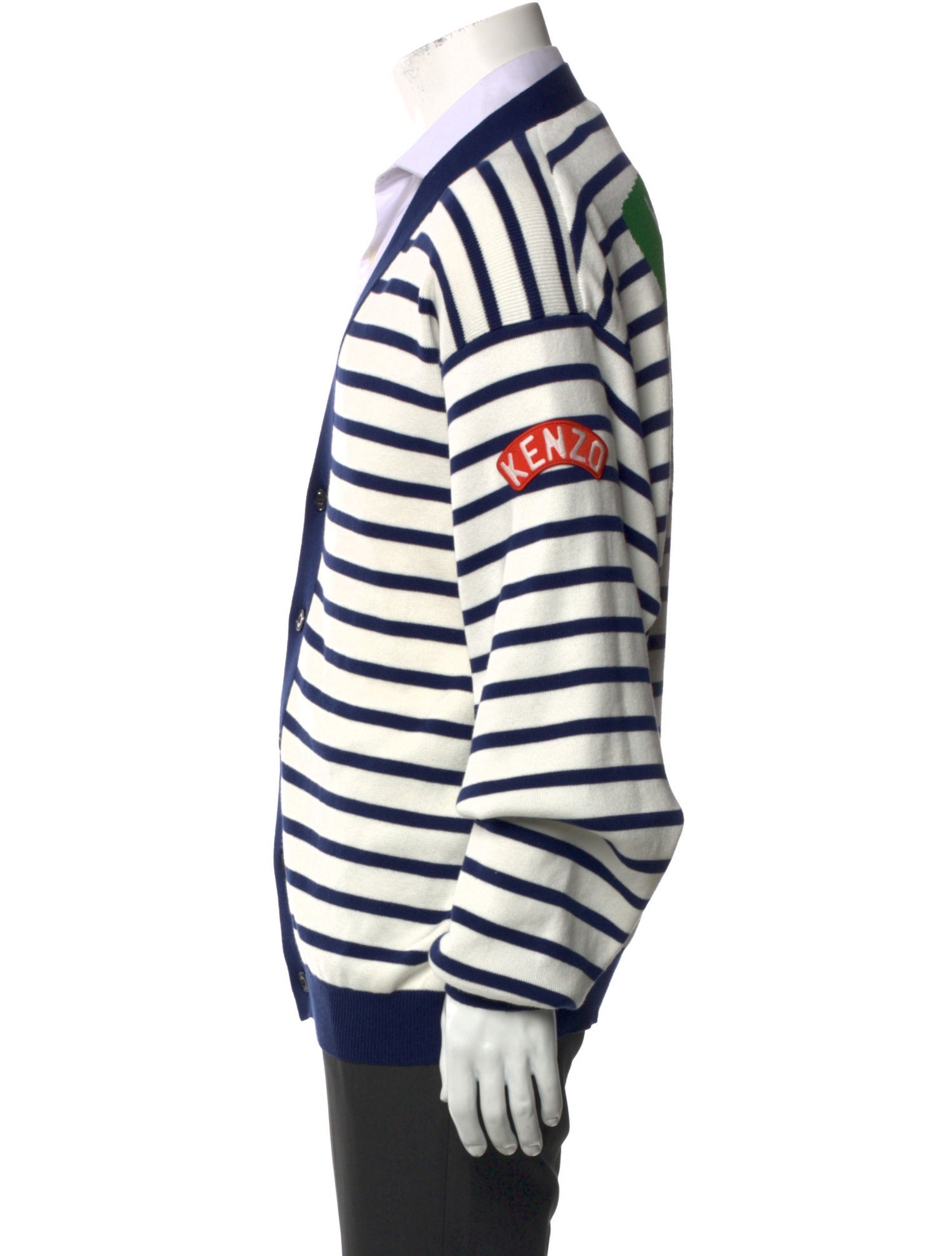 Kenzo Striped V-Neck Cardigan