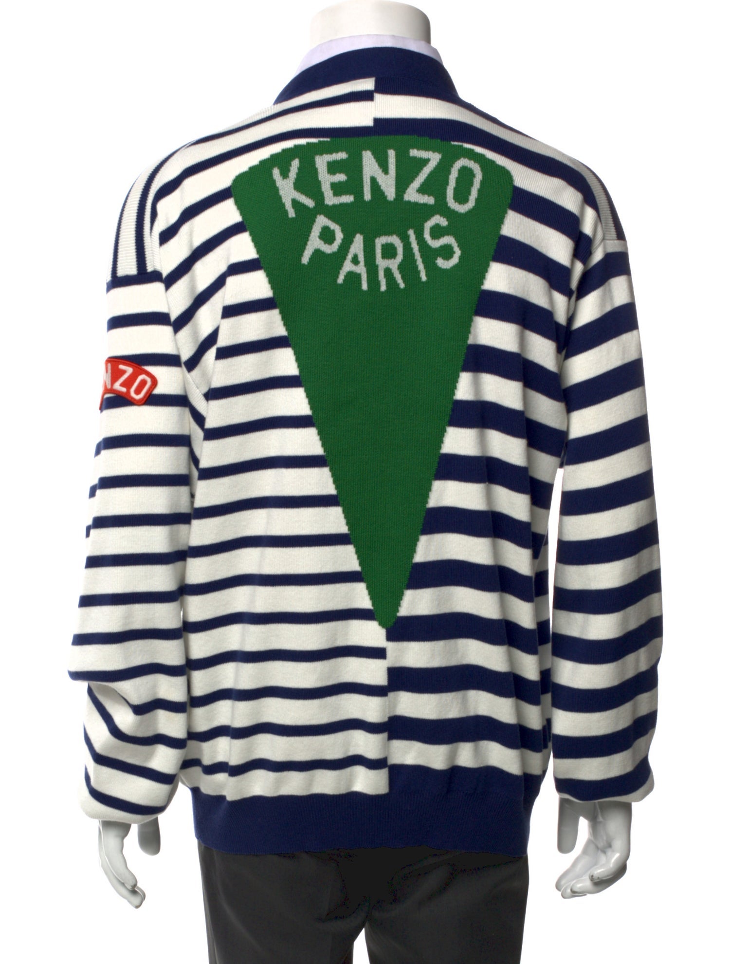 Kenzo Striped V-Neck Cardigan