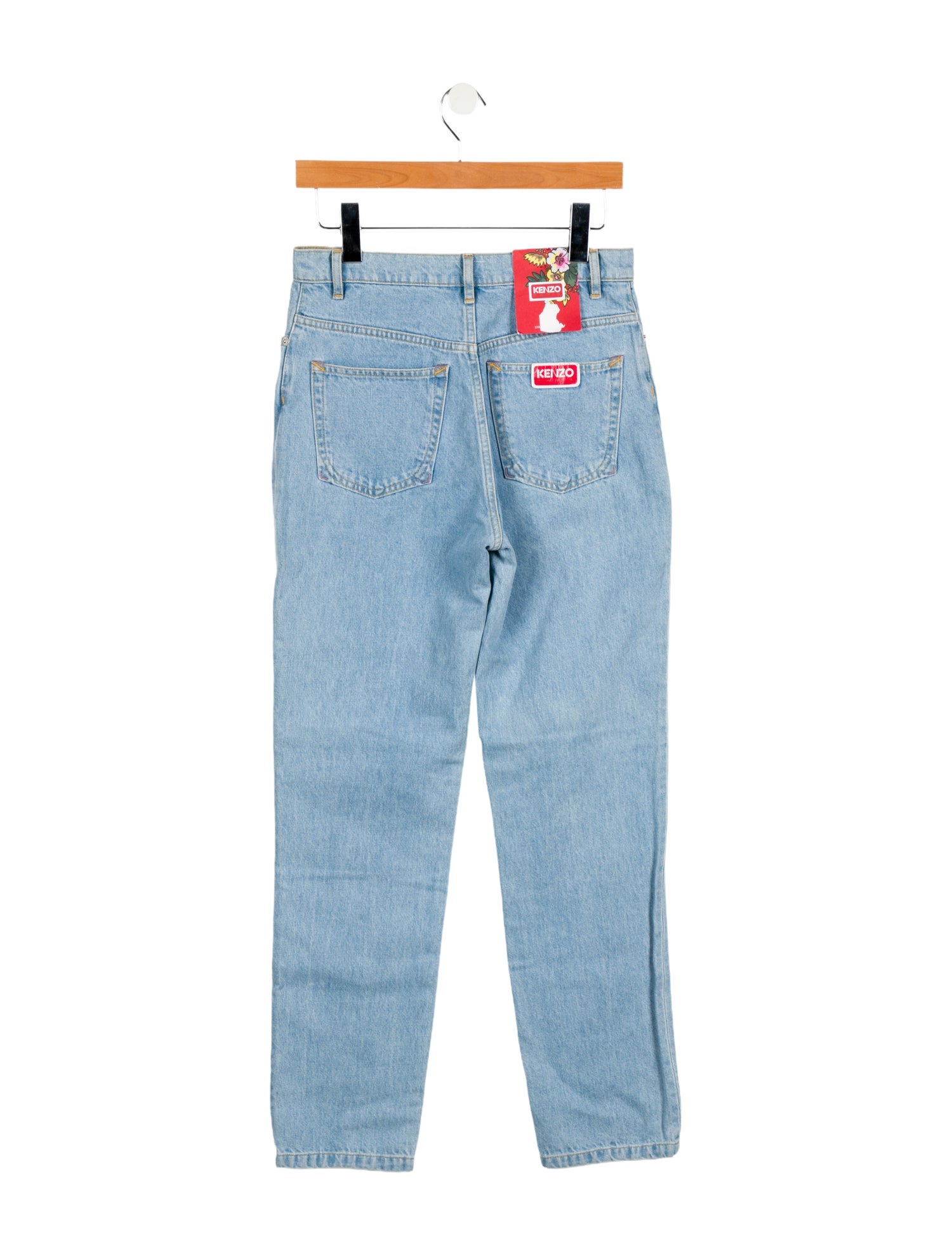 Kenzo High-Rise Straight Leg Jeans w/ Tags