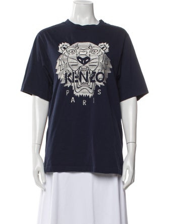 Kenzo Graphic Print Crew Neck T-Shirt