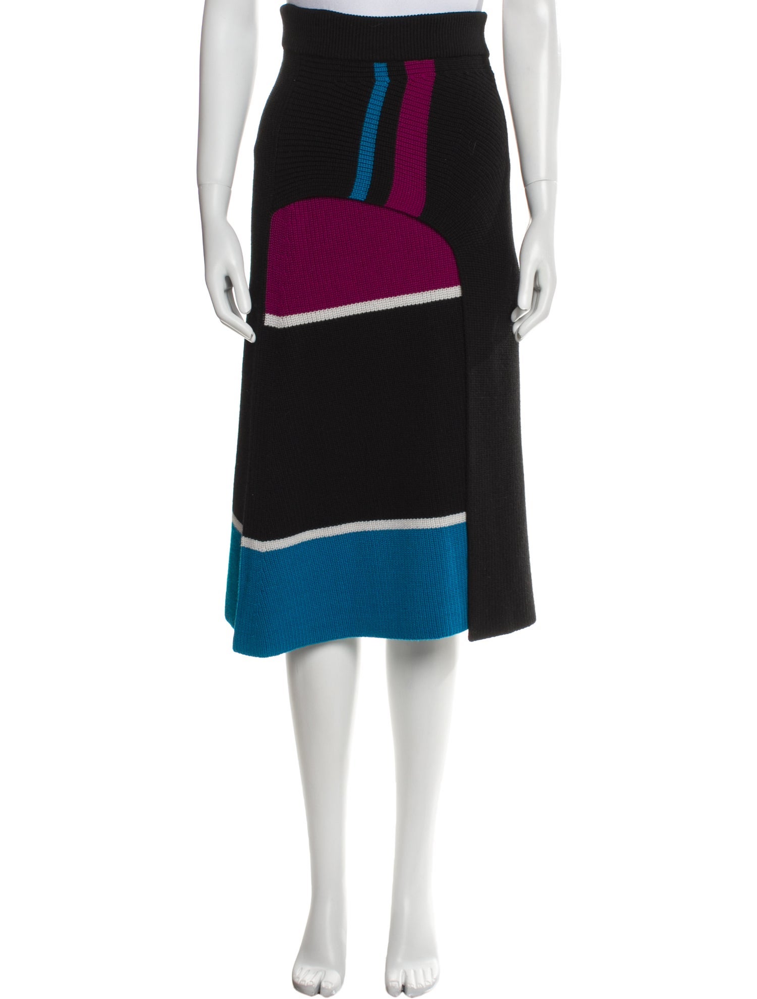 Kenzo Wool Midi Length Skirt