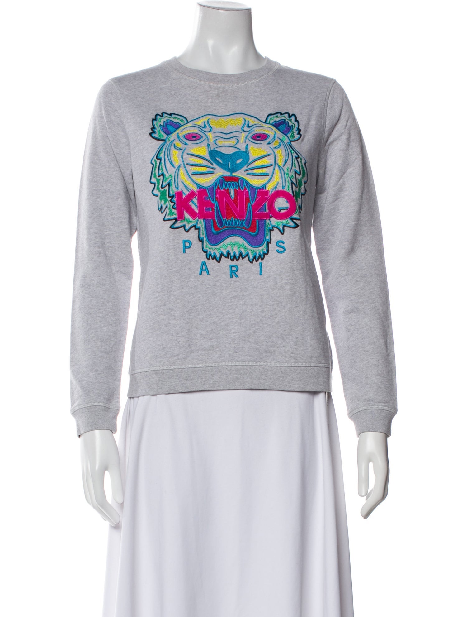 Kenzo Graphic Print Crew Neck Sweatshirt