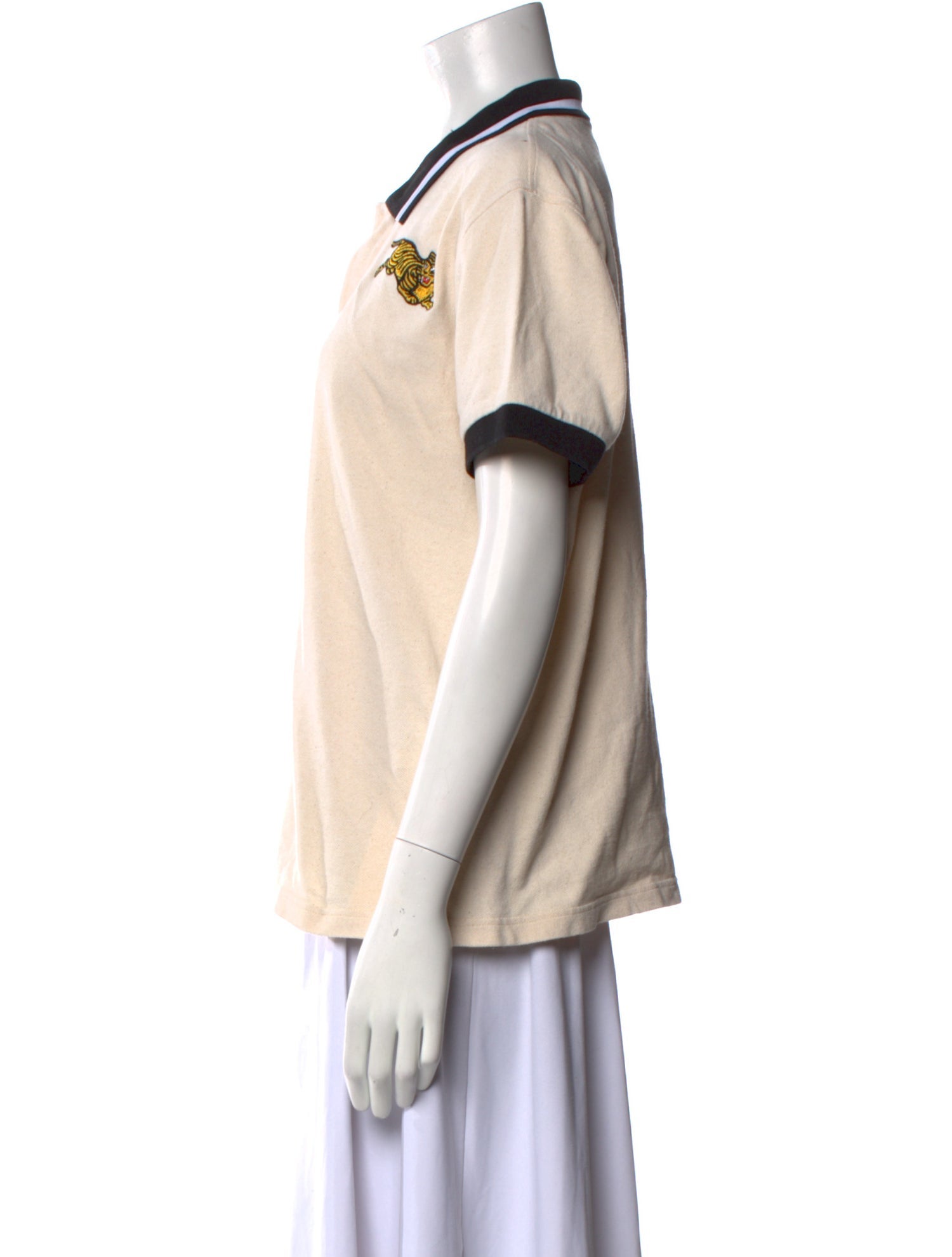 Kenzo Colorblock Pattern Short Sleeve Polo