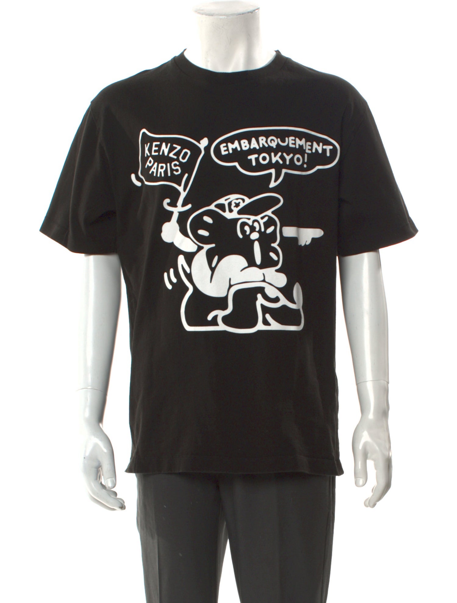 Kenzo Graphic Print Crew Neck T-Shirt