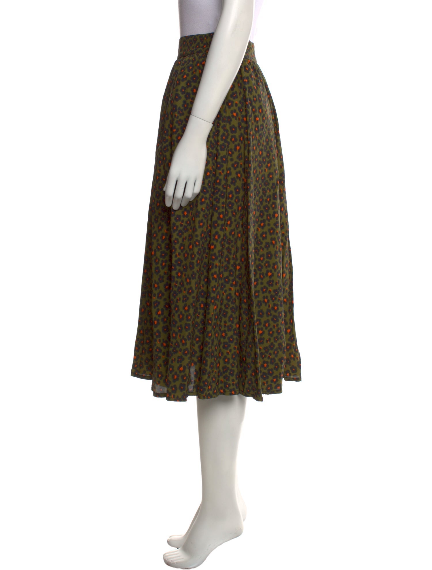 Kenzo Floral Print Midi Length Skirt