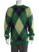 Kenzo Colorblock Pattern Crew Neck Pullover