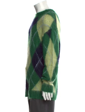 Kenzo Colorblock Pattern Crew Neck Pullover