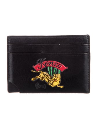 Kenzo Leather Graphic Print Card Holder