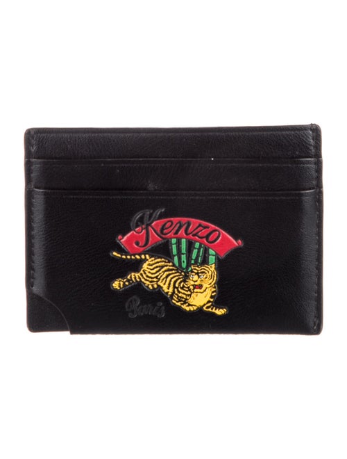 Kenzo Leather Graphic Print Card Holder