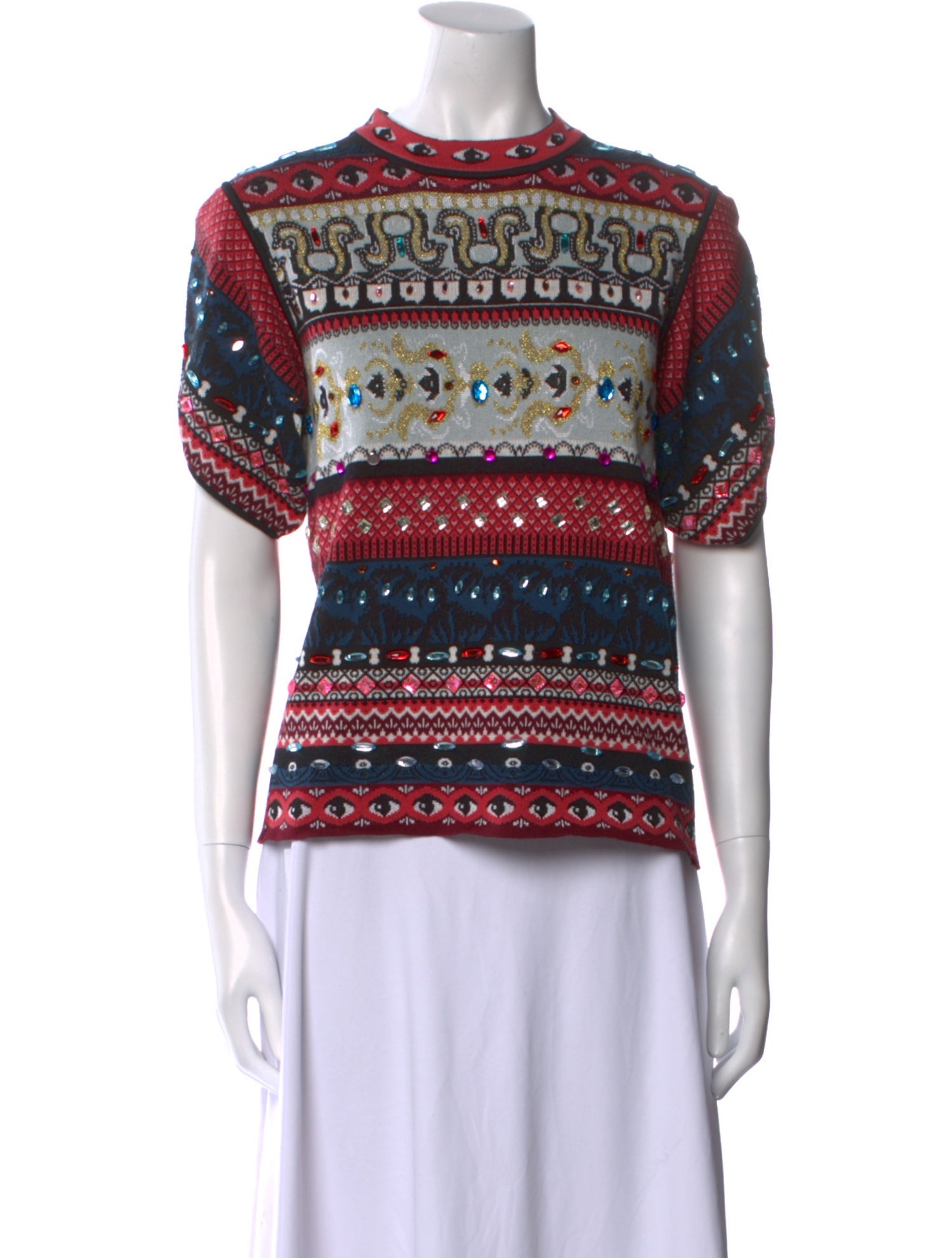 Kenzo Printed Mock Neck Top