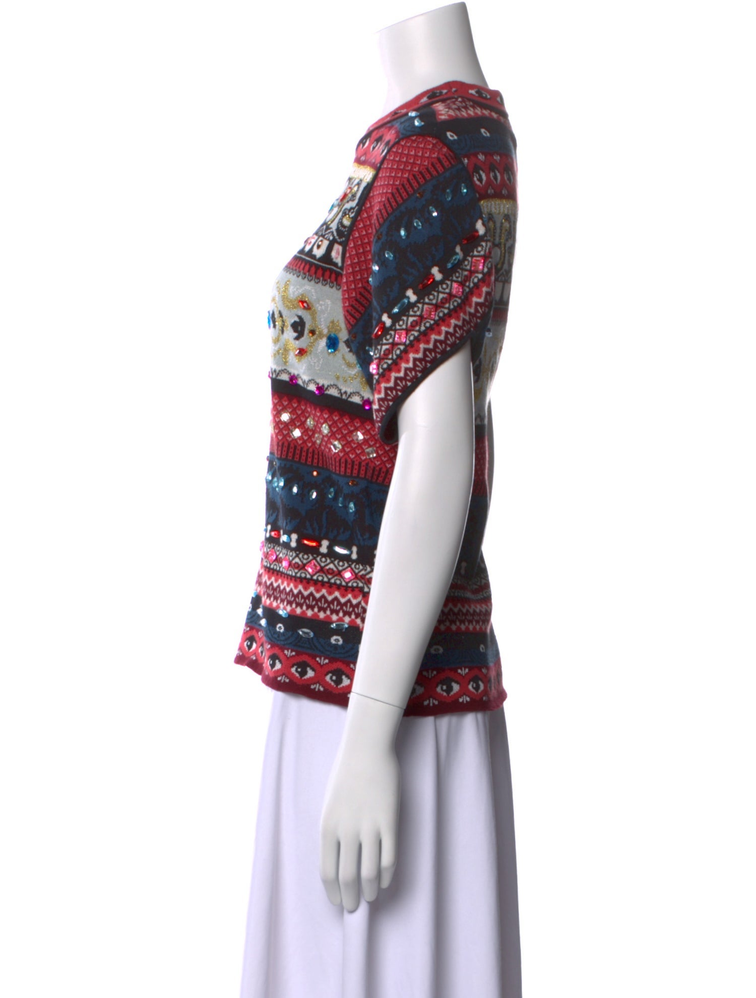 Kenzo Printed Mock Neck Top