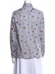 Kenzo Printed Long Sleeve Button-Up Top