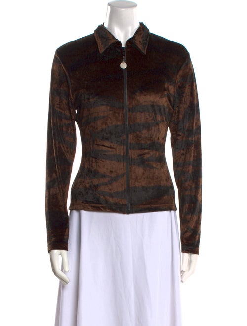 Kenzo Printed Long Sleeve Button-Up Top