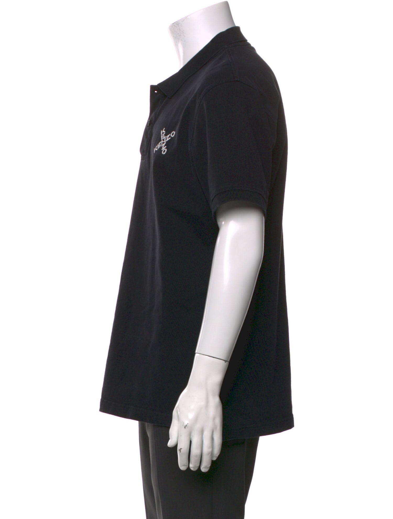 Kenzo Graphic Print Collar Polo Shirt