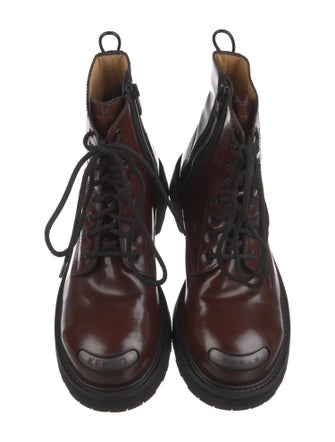 Kenzo Patent Leather Lace-Up Boots