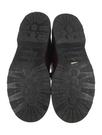 Kenzo Patent Leather Lace-Up Boots