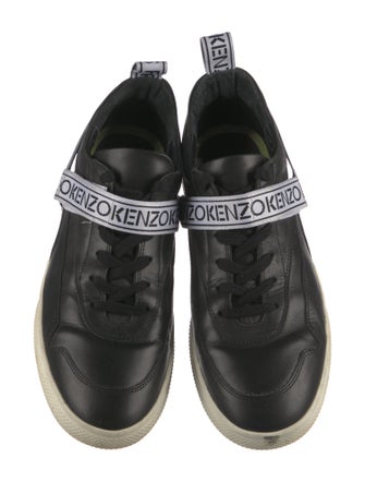 Kenzo Leather Graphic Print Sneakers