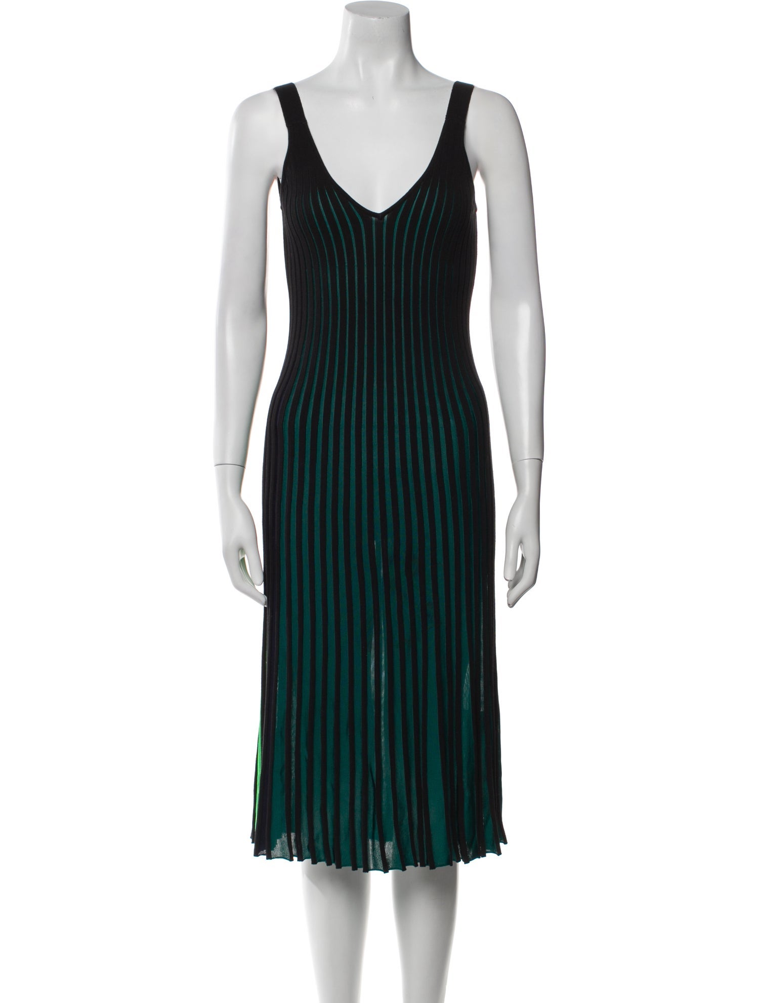 Kenzo Striped Midi Length Dress