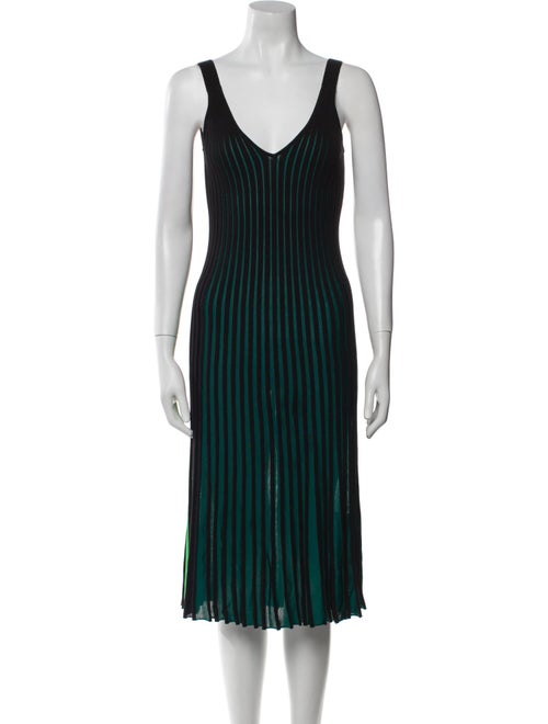 Kenzo Striped Midi Length Dress